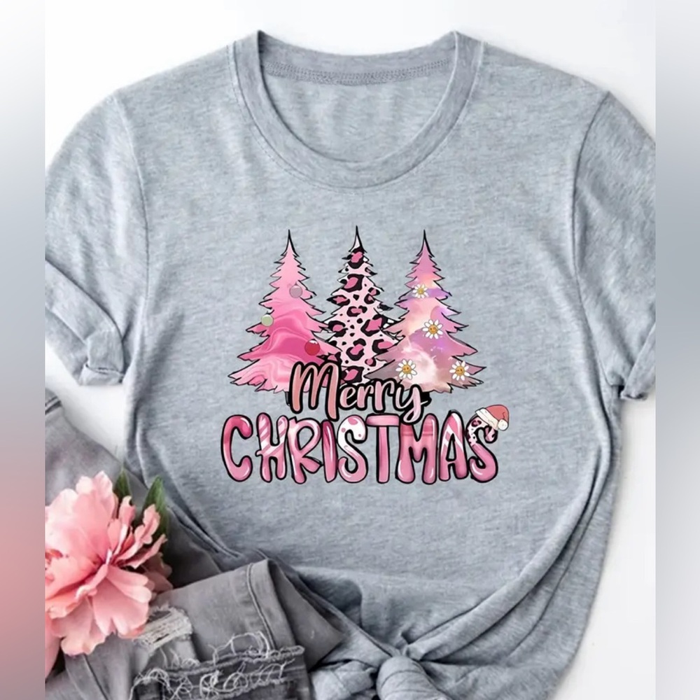 1231. 🎉🎄Women’s Short Sleeve Christmas Shirt